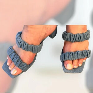 RAYE Women’s Blue Denim Posh Sandal Size 8